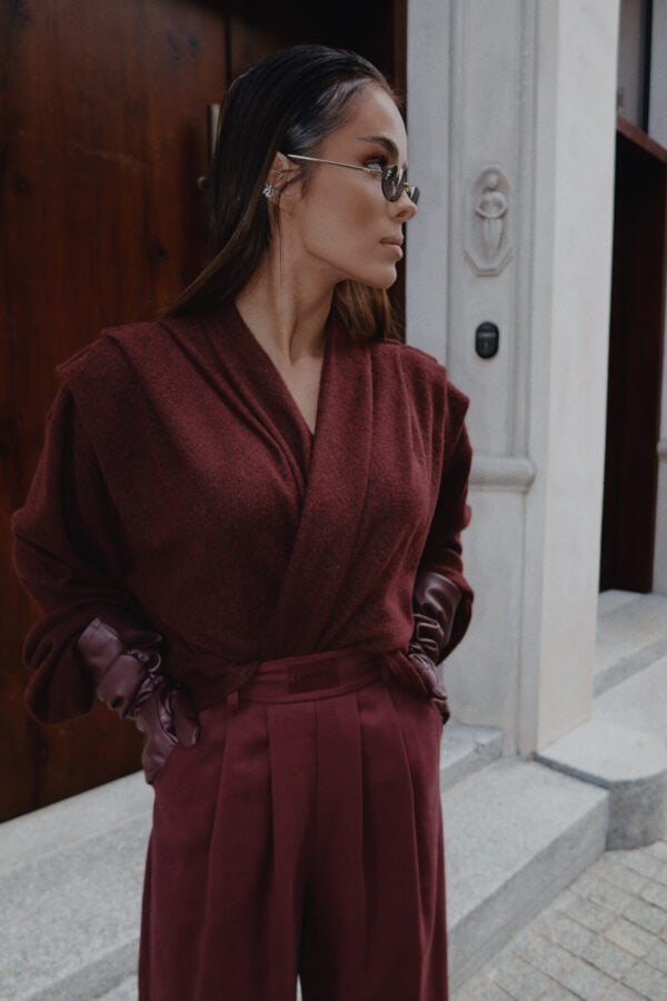 Sweter TELL HER bordo