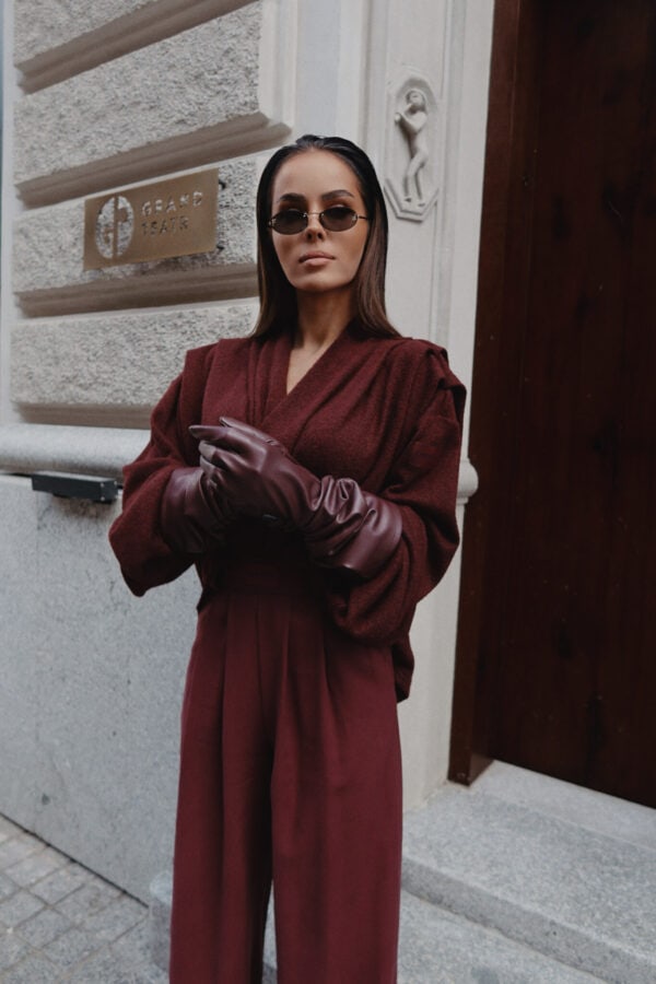 Sweter TELL HER bordo