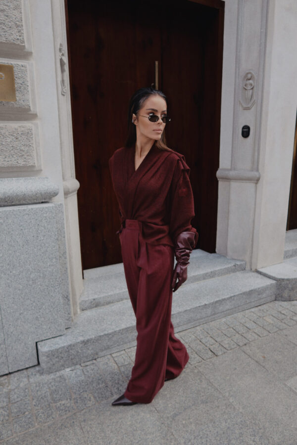 Rękawiczki ROUGE bordo