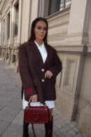 Marynarka FEMININE czekolada