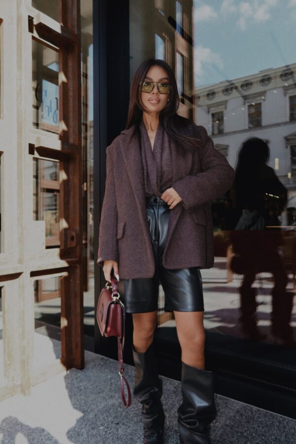 Marynarka FEMININE czekolada
