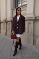 Marynarka FEMININE czekolada