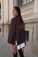 Marynarka FEMININE czekolada