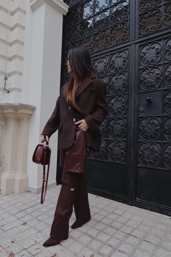 Marynarka FEMININE czekolada