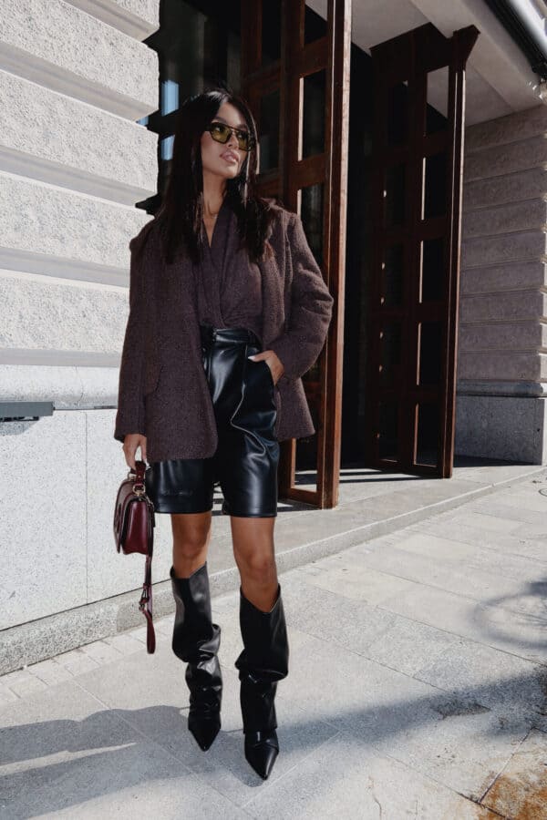 Marynarka FEMININE czekolada