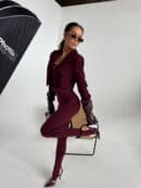 Legginsy HIDDEN bordo