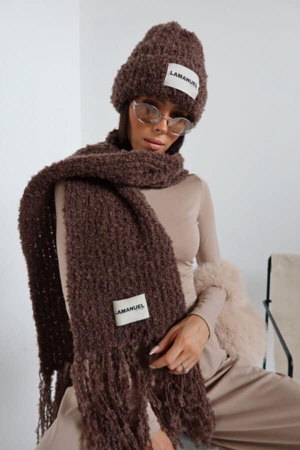 Szalik PLUSHIE czekolada