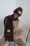 Szalik PLUSHIE czekolada