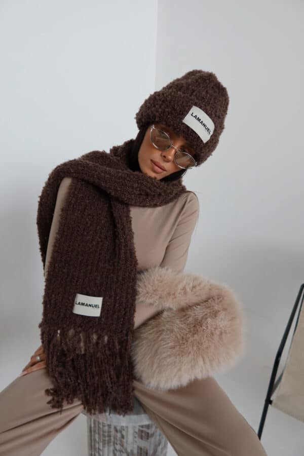 Szalik PLUSHIE czekolada