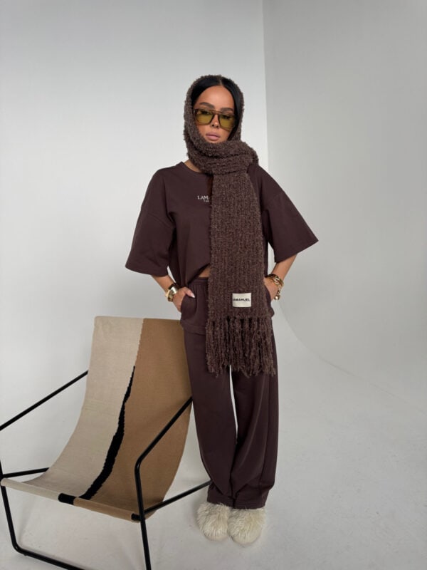 Szalik PLUSHIE czekolada