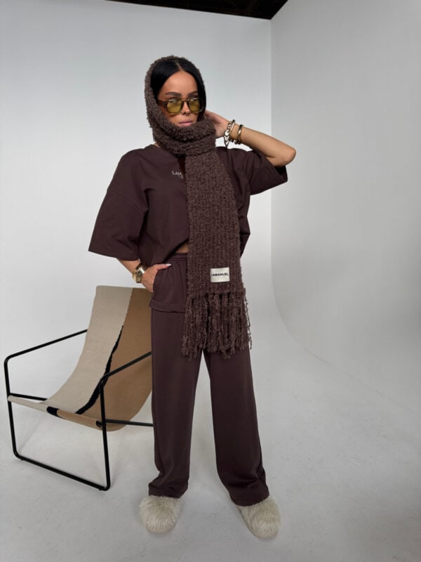 Szalik PLUSHIE czekolada