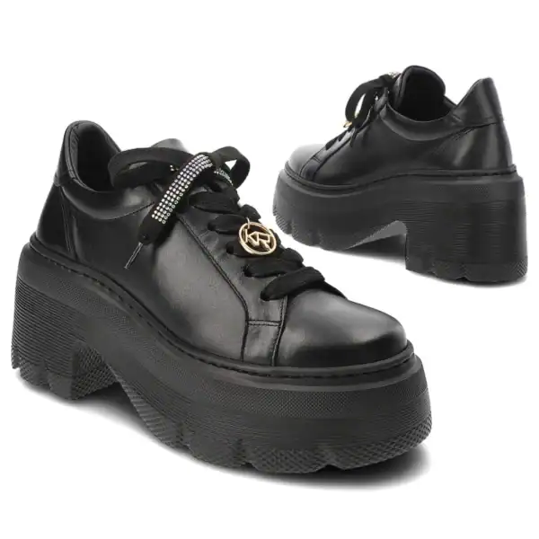 Półbuty Karino czarne 5441/076-P