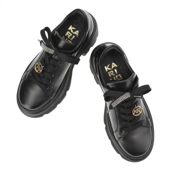 Półbuty Karino czarne 5441/076-P