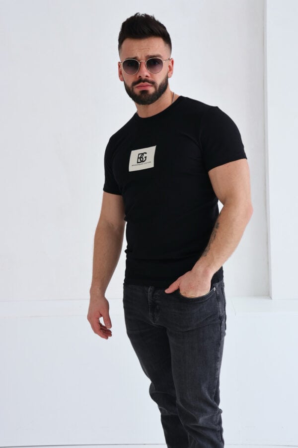 T-Shirt męski BG Bing | czarny