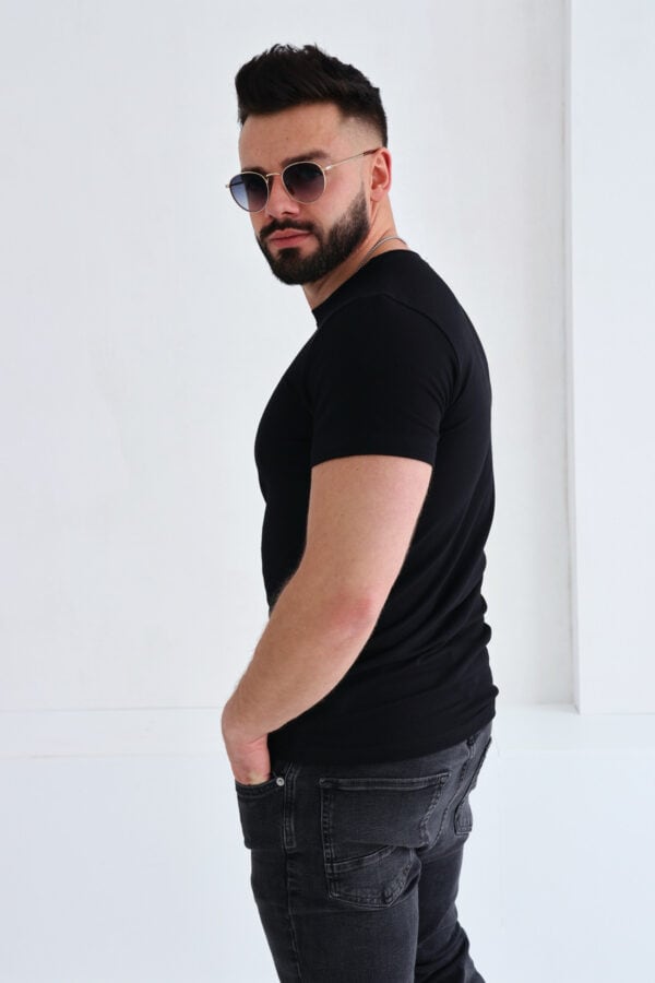 T-Shirt męski BG Bing | czarny T-Shirt męski BG Bing | czarny