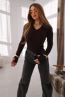 Body damskie BG Lick | gorzka czekolada