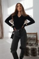 Body damskie BG Lick | czarny