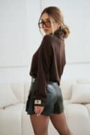 Sweter damski BG Gigi | gorzka czekolada