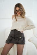 Sweter damski BG Gigi | jasny beż