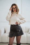 Sweter damski BG Gigi | jasny beż