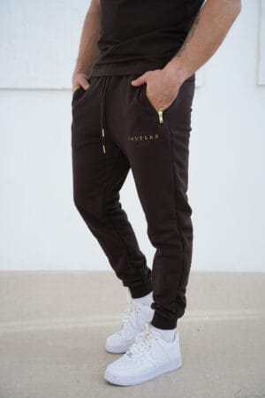 Spodnie męskie BG Awake | gorzka czekolada Spodnie męskie BG Awake | gorzka czekolada
