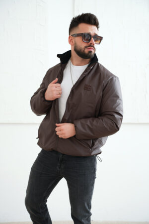 Kurtka męska BG Water | gorzka czekolada