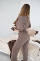 Komplet piżama damska BG Sleepy | cappuccino