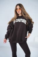 Bluza damska BG Heya | gorzka czekolada