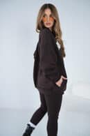 Bluza damska BG Heya | gorzka czekolada