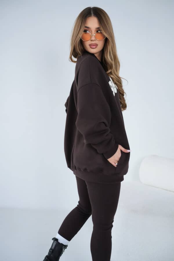 Bluza damska BG Heya | gorzka czekolada