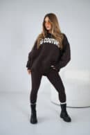 Bluza damska BG Heya | gorzka czekolada