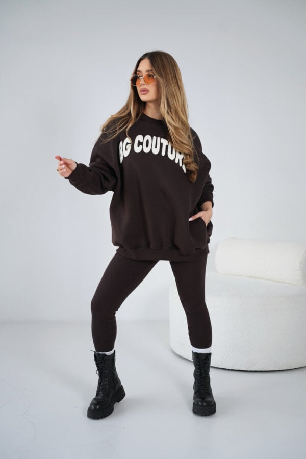 Bluza damska BG Heya | gorzka czekolada