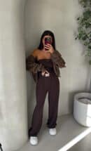 Spodnie SEVEN – czekoladowe