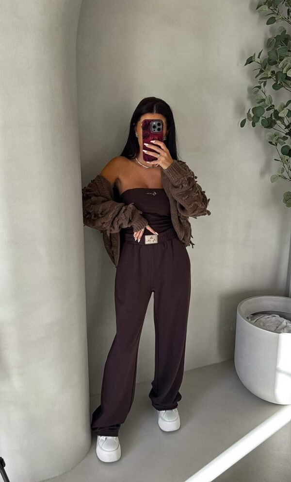 Spodnie SEVEN – czekoladowe