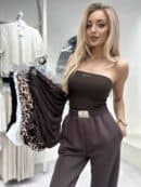 Spodnie SEVEN – czekoladowe