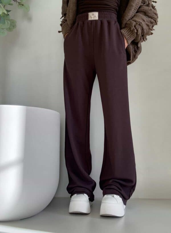 Spodnie SEVEN – czekoladowe