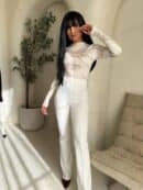 Bluzka SKIN MARMUREK – ecru