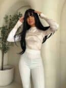 Bluzka SKIN MARMUREK – ecru