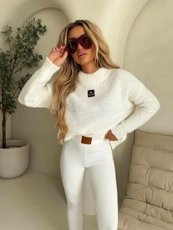 Sweter BUCLA – ecru