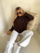 Sweter BUCLA – czekoladowy