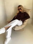 Sweter BUCLA – czekoladowy