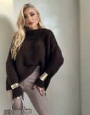 Sweter BUCLA – czekoladowy