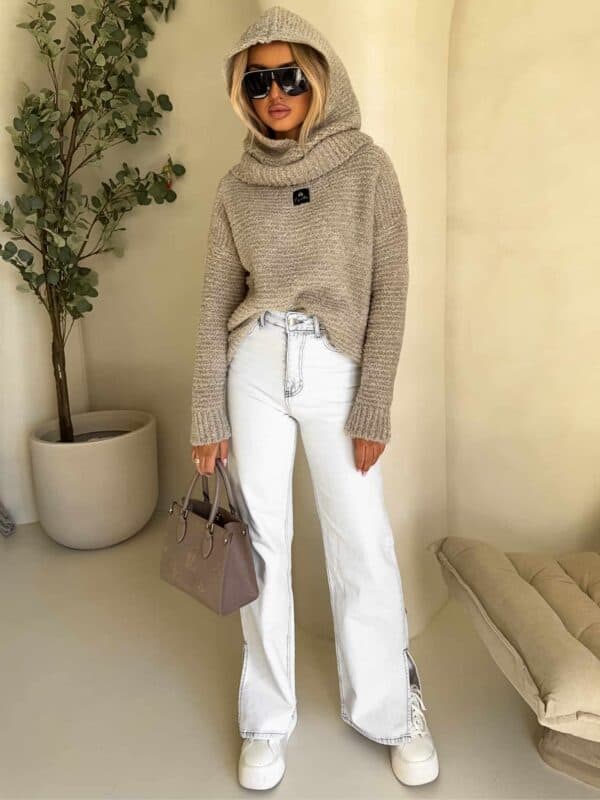 Sweter BUCLA – beżowy