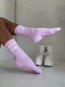 Skarpetki STRIPES – różowo-białe