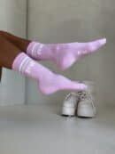 Skarpetki STRIPES – różowo-białe