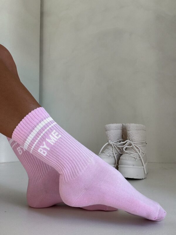 Skarpetki STRIPES – różowo-białe