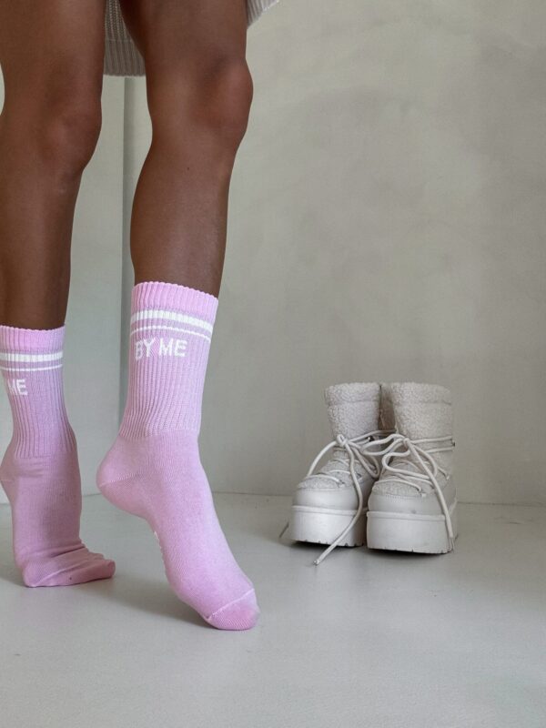 Skarpetki STRIPES – różowo-białe