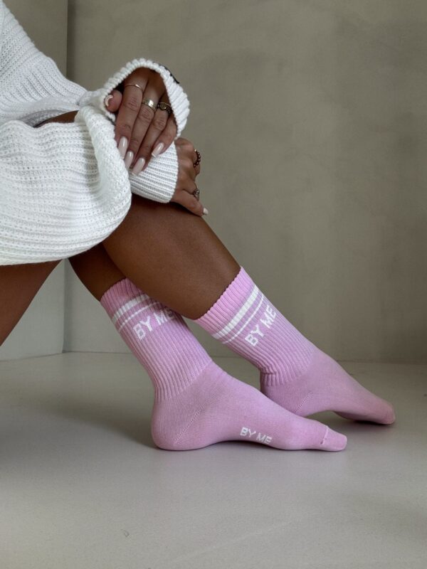 Skarpetki STRIPES – różowo-białe