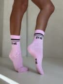 Skarpetki STRIPES – różowo-czarne