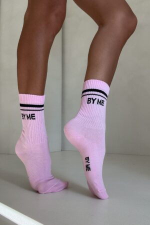 Skarpetki STRIPES – różowo-czarne
